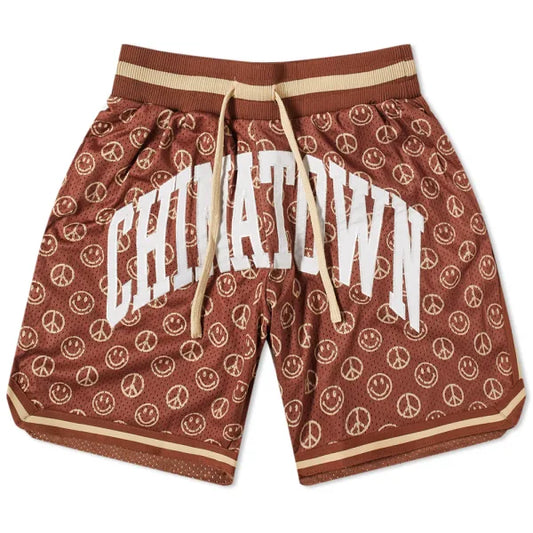 Chinatown Market Peace Sign Smiley Shorts